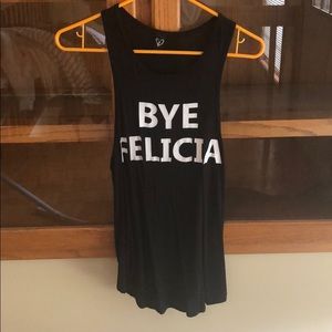 Black Bye Felicia tank